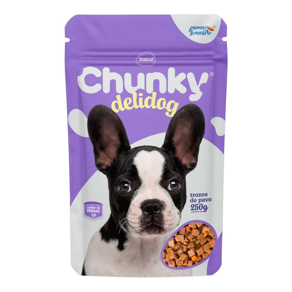 Chunky Delidog trozos de pavo - Pouche