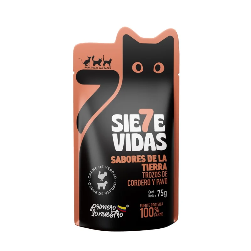 7 Vidas Cordero y Pavo / 75gr