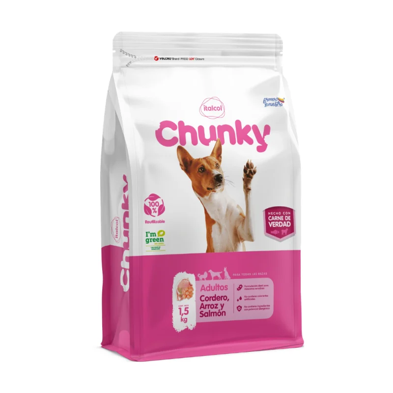 Chunky Adulto Cordero, Arroz y Salmón